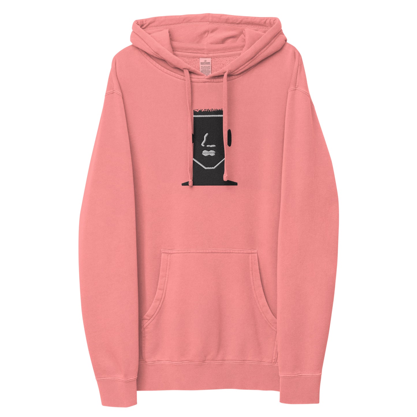 Unisex Embroidered pigment-dyed hoodie