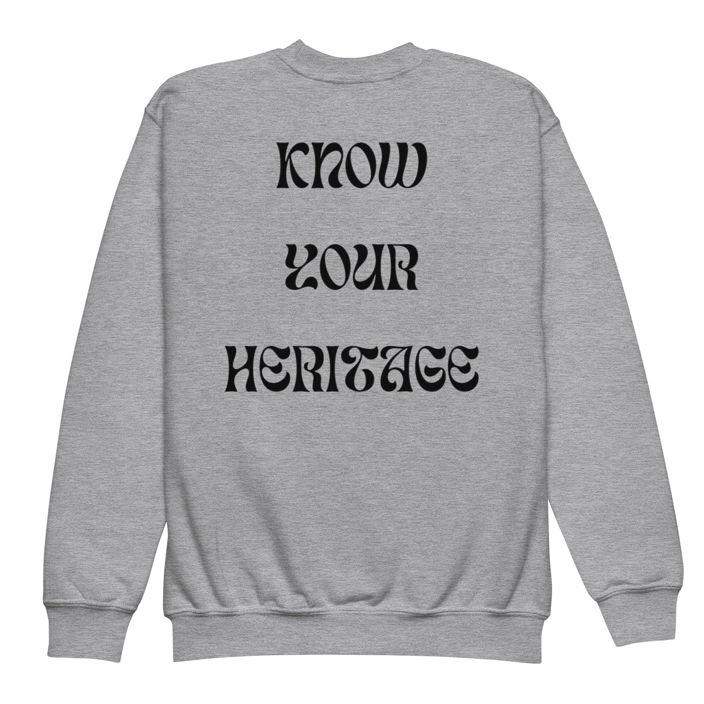 Know Your Heritage Youth crewneck sweatshirt