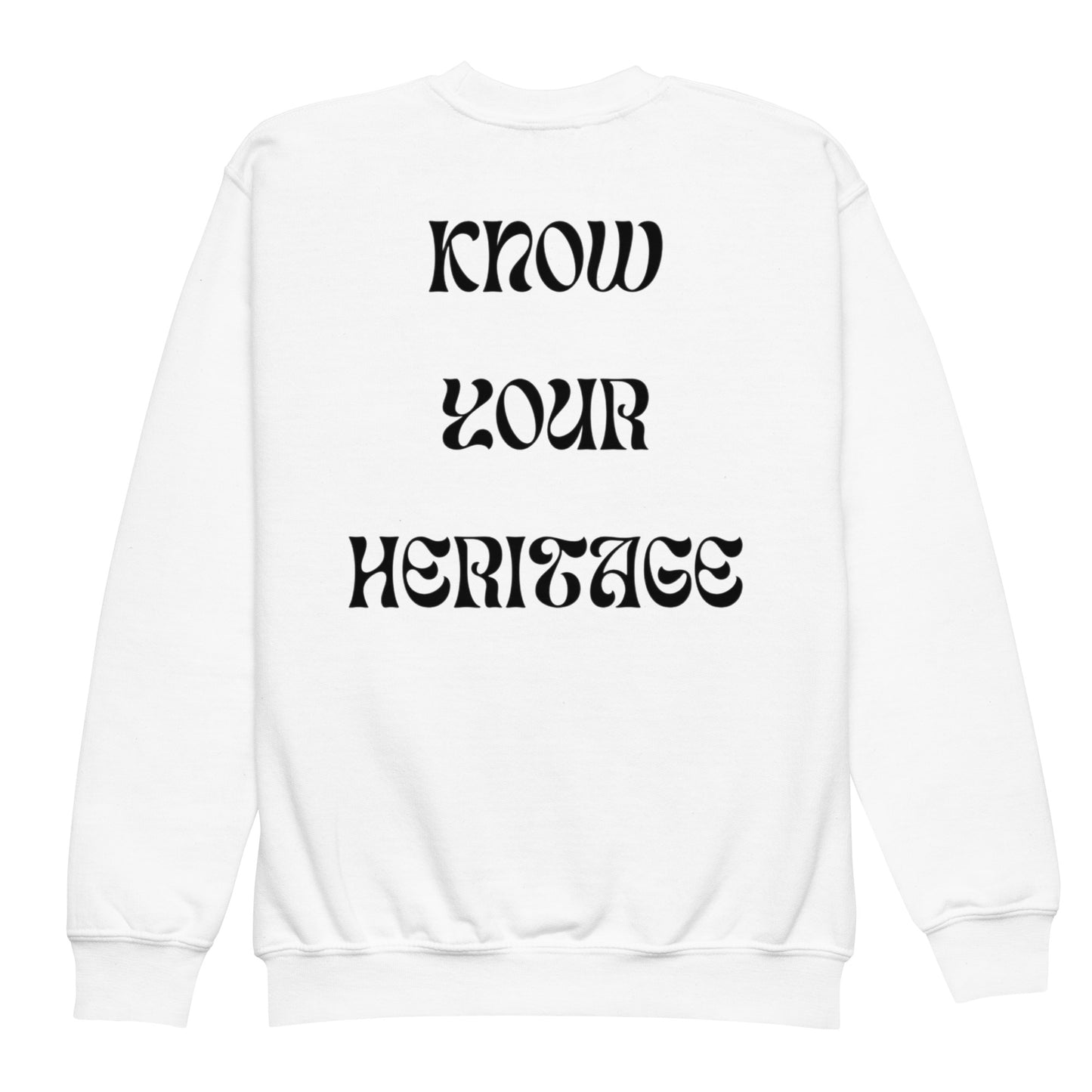 Know Your Heritage Youth crewneck sweatshirt